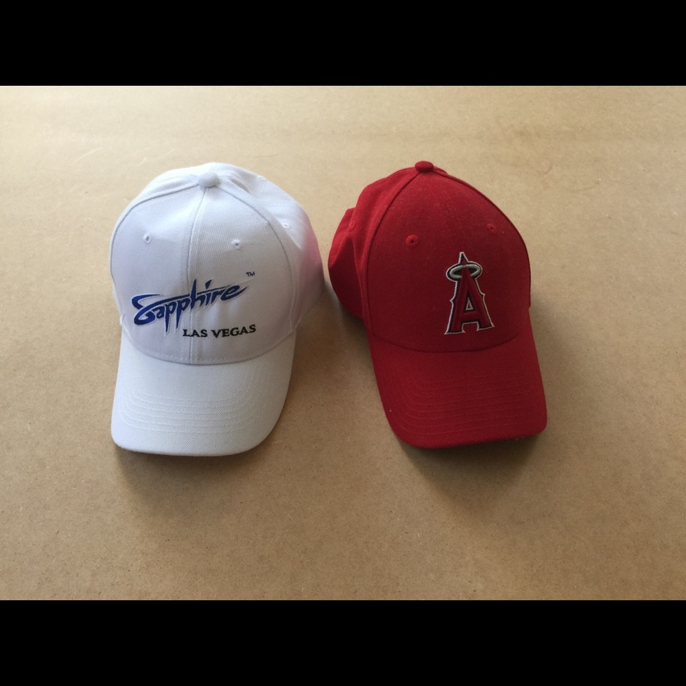 Hats white one new red one used once